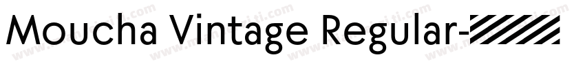 Moucha Vintage Regular字体转换